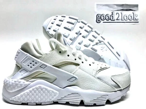 NIKE AIR HUARACHE RUN TRAINER WHITE/WHITE SIZE WOMEN'S 6 [634835-108] - Picture 1 of 5