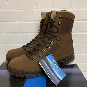 MEINDL BROWN DESERT COMBAT BOOTS - Size:12 Medium , British Military Issue NEW  - Picture 1 of 5