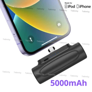 5000mAh Mini Travel Power Bank For iPhone 14/13/12/11/8/7/6/XR/X Battery Charger - Picture 1 of 11