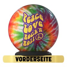 Bowling Ball OTB Peace Love Skirt 'N Roll Spare Strike Funball Motif