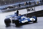 jackie stewart british racing driver on course during the race signed 12x8 photo