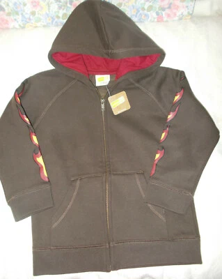 Crazy 8 Gymboree Boys Size 5/6 Full Zip Hoodie Jacket Brown Fleece Lined S NEW - Image 1 of 3