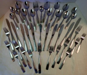  73 pcs Cambridge MADISON Satin Stainless Steel Flatware  - Picture 1 of 10