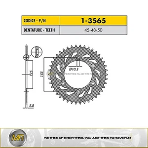 POUR HONDA XR R 600 DE 1991 À 2000 COURONNE EN ACIER SUNSTAR PAS 520 - 45 DENTS - Imagen 1 de 1