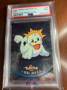 2000 Topps Pokemon TV #86 Seel Foil PSA 9 Mint