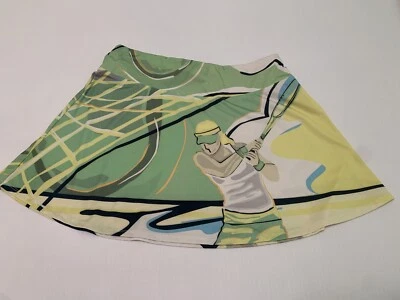 Falda Tenis Tail Tech Mujer Talla Mediana Verde Amarillo Gráfico Tenis (Sho1160Ll Foto 1 de 4