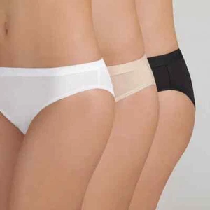 DIM LOT DE 3 SLIPS ECODIM COTON STRETCH LES POCKETS BLANC/PEAU/NOIR REF D4H00 - Picture 1 of 9