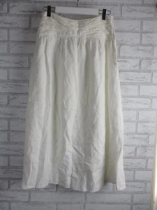 Posse womens high waisted maxi skirt white linen S, 10 - Picture 1 of 9