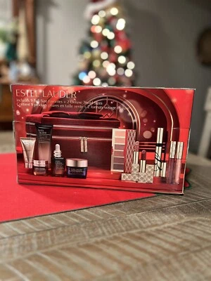 2024 Estée Lauder 12 Piece Beauty Box Collection Blockbuster Gift Set $625 Value - Image 1 of 4
