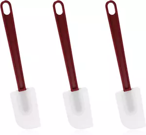 3 PCS Silicone Spatula Heat Resistant Commercial Baking Spatula Non-Stick Rubber - Picture 1 of 11