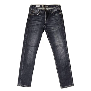 Kut From The Kloth Jeans Catherine Boyfriend Size 2 Womens Whiskers Blue Stretch - Picture 1 of 10