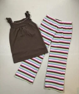 Circo Girl’s Ruffled Tank Top & Striped Legging Set, Size 5T - Picture 1 of 11