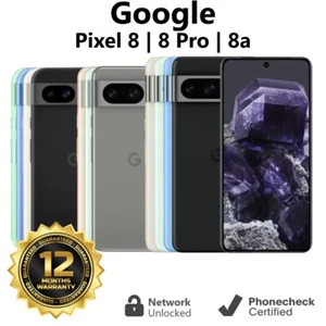 Google Pixel 8 | 8 Pro | 8a - 128GB | 256GB - Unlocked T-Mobile AT&T - Good - Afbeelding 1 van 16