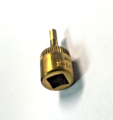 HAZET 8501-3 Socket, Hex, 3mm, 1/4" Drive, bit 12mm Long, overall 28mm. - Image 1 of 2