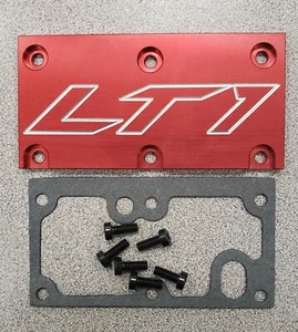 LT1 TPI Corvette Throttle Body Cover Plate Gasket Screws Camaro SS Z28 TA Red - Picture 1 of 1