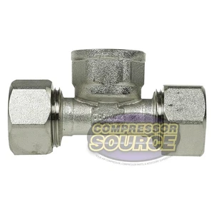 Rapidair Maxline 1/2" Reducing Tee 1/2" Female NPT Inlet 1/2" x 1/2" M8019 - Picture 1 of 6
