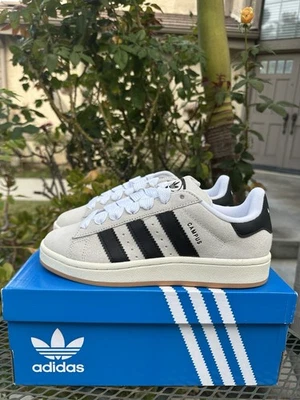 W Adidas Originals Campus 00s Crystal White Core Black GY0042 Shoes Sneakers - Image 1 of 4