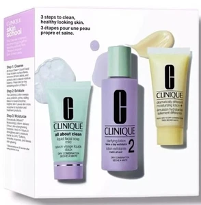 Clinique 3-Step Skin Care Kit Skin Type 2 Gift Set FREE POST ✅️ DRY COMBINATION - Picture 1 of 1