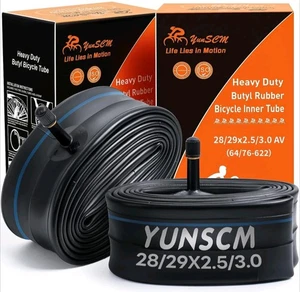 2-PCS 28"/29" Heavy Duty Fat Bike Tubes 28/29x2.5/3.0 (64/76-622) AV32mm Schr... - Picture 1 of 7