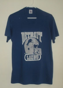 Detroit Lions Blau Erwachsene Pullover T-Shirt Kurzarm Unisex Gr. 42-44 - Bild 1 von 2