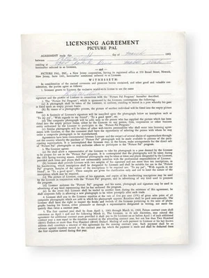 Billy Williams Signed Autographed Contract Cubs HOFer 1963 JSA CB20119 - Image 1 of 3