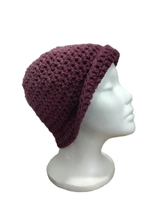 Häkelmütze Beanie lila - Bild 1 von 5