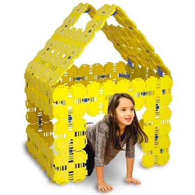 Juego Amarillo - Kit de Construcción Fort Deluxe para Niños - Versátil Interior Exterior Pla... Foto 1 de 4