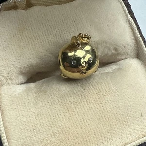 Authentic Pandora Chinese Shining Rooster Charm 14K GOLD Plated - Picture 1 of 7