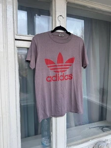 Maglia Adidas Trifoglio Vintage anni 80 Uomo M Punto Singolo 50/50 Made In USA - Foto 1 di 5