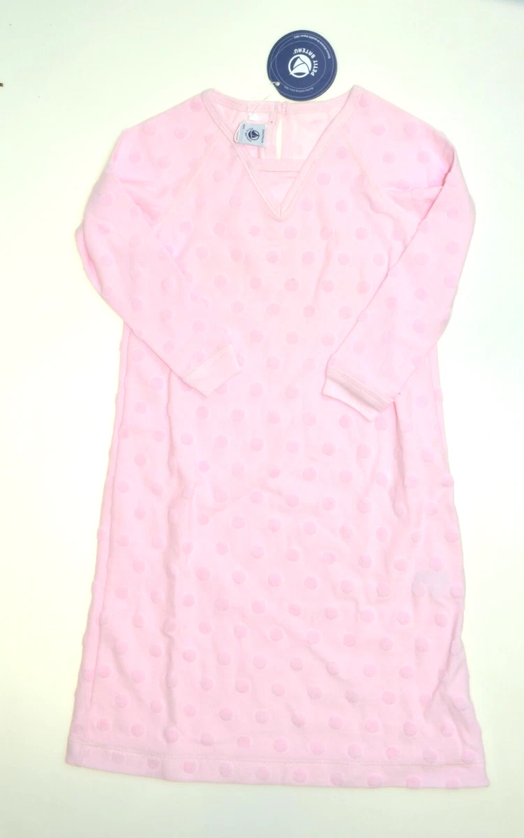Petit Bateau Mädchen Nachthemd – Langärmlig, Aus Baumwolle, Für 4-Jährige, Gemustert, Bequem Für Guten Schlaf