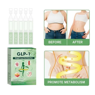 GLP Weight Loss Oral Solution - 6 Symptom Recovery Slimm-ing Drops NEW - Image 1 of 4