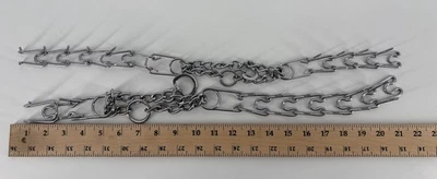 Herm Sprenger Pinch / Prong Collar , 21" Long, 1” & 1.5” Wide size, Lot Of 2 - Image 1 of 4