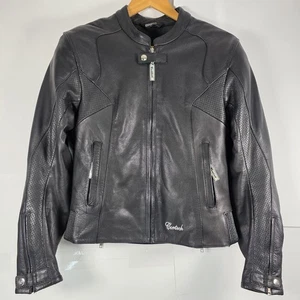 Chaqueta de cuero blindada para motocicleta Cortech LNX para mujer SM/8 negra cremallera completa motociclista - Imagen 1 de 9