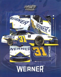 Postal de la serie NASCAR XFINITY 2025 Blaine Perkins "Werner" #31 - Imagen 1 de 1