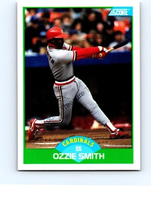 Ozzie Smith #80 St. Louis Cardinals 1989 Score Excellent - Image 1 of 2