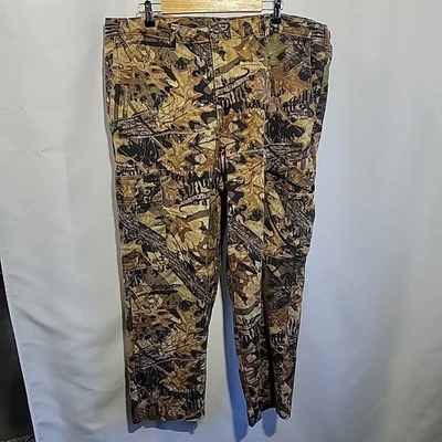 Calça Vintage Mossy Oak Tamanho XL Floresta Piso Camuflagem Carga Ver Fotos - Imagem 1 de 4