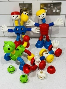 ⭐️ Vintage Tomy POPOIDS Bendy People Animals Wheels 1980’s Toy MADE IN JAPAN ⭐️ - Picture 1 of 6