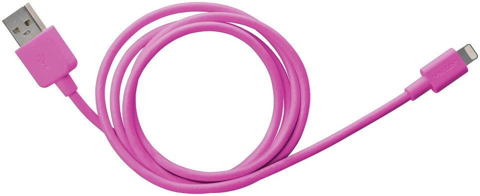 Essentials Cable Apple Lightning Connector (Apple MFi Certified), 1 Meter, Pink - Image 1 of 1