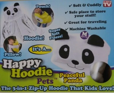 Sudadera con Capucha Happy Pets Peaceful Panda Abrazable Animal Sudadera con Capucha Foto 1 de 3