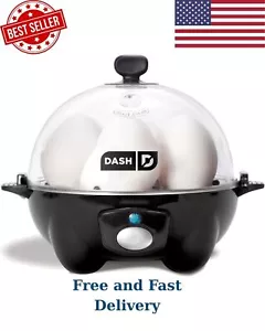 Rapid Egg Cooker: 6 Egg Capacity Electric Egg Cooker for Hard Boiled Eggs, Poach - Picture 1 of 8