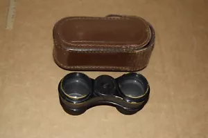 Occhiali binocolo sportivo compatto ottone Pat 1916 con custodia - Foto 1 di 4