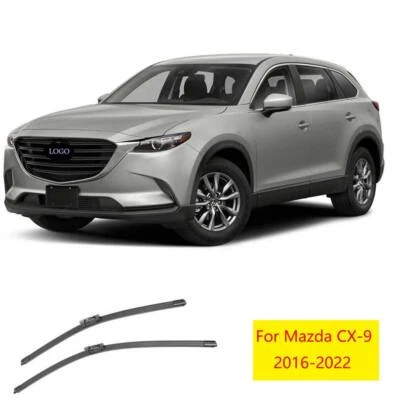 Fit For Mazda CX-9 CX9 2016-2022 New Set OEM Front Window Rain Snow Wiper 2pcs - Image 1 of 4