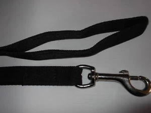 Dog Lead 25mm wide. 30 - 120 cm long. Various Cols. Cushion Web + Trigger HooK - Picture 1 of 3