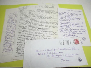 KRIKOR BEDIKIAN 4 X Autographe Signé 1966 PEINTRE ARMENIE ACADEMIE JULIAN - Picture 1 of 4