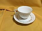 Royal Worcester Cup and Saucer - "Gold Chantilly)