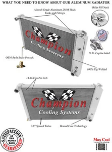 SR Champion 3 Row Radiator for 1970-1981 Pontiac Firebird Trans Am V6,V8 Engine - Bild 1 von 7