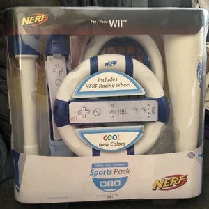 NERF Wii Sports Pack Nintendo Wheel Tennis Golf Baseball - Brand New Sealed - Picture 1 of 2