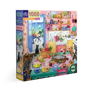 Pink Kitchen 1000 Piece Jigsaw Puzzle eeBoo New - Picture 1 of 3