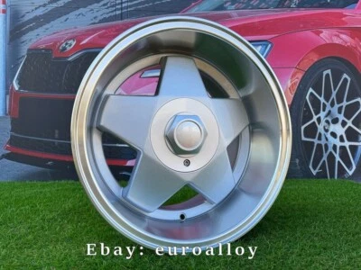 4 x 16 Inch 4x100 Borbet A Style Deep Dish Wheels: Fits For BMW E30 VW Honda - Image 1 of 4