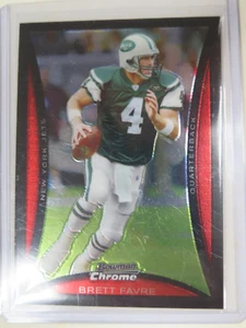 Brett Favre 2008 Bowman Chrome Refractor BC215 Jets FOOTBALL CARD - Picture 1 of 4